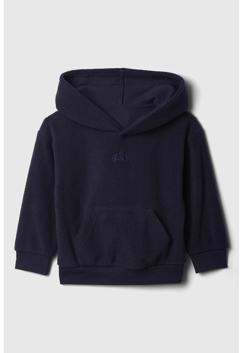 Gap Hanorac din fleece cu buzunar kangaroo - Bleumarin