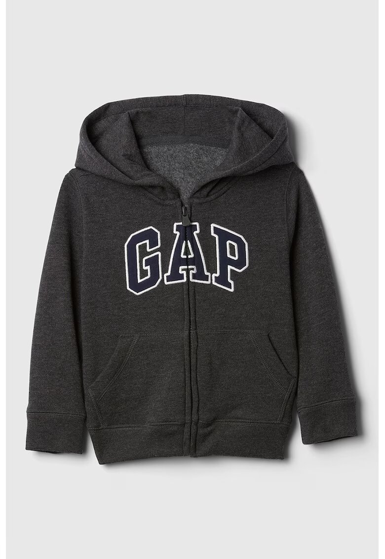 Gap Hanorac lejer cu fermoar - Gri inchis