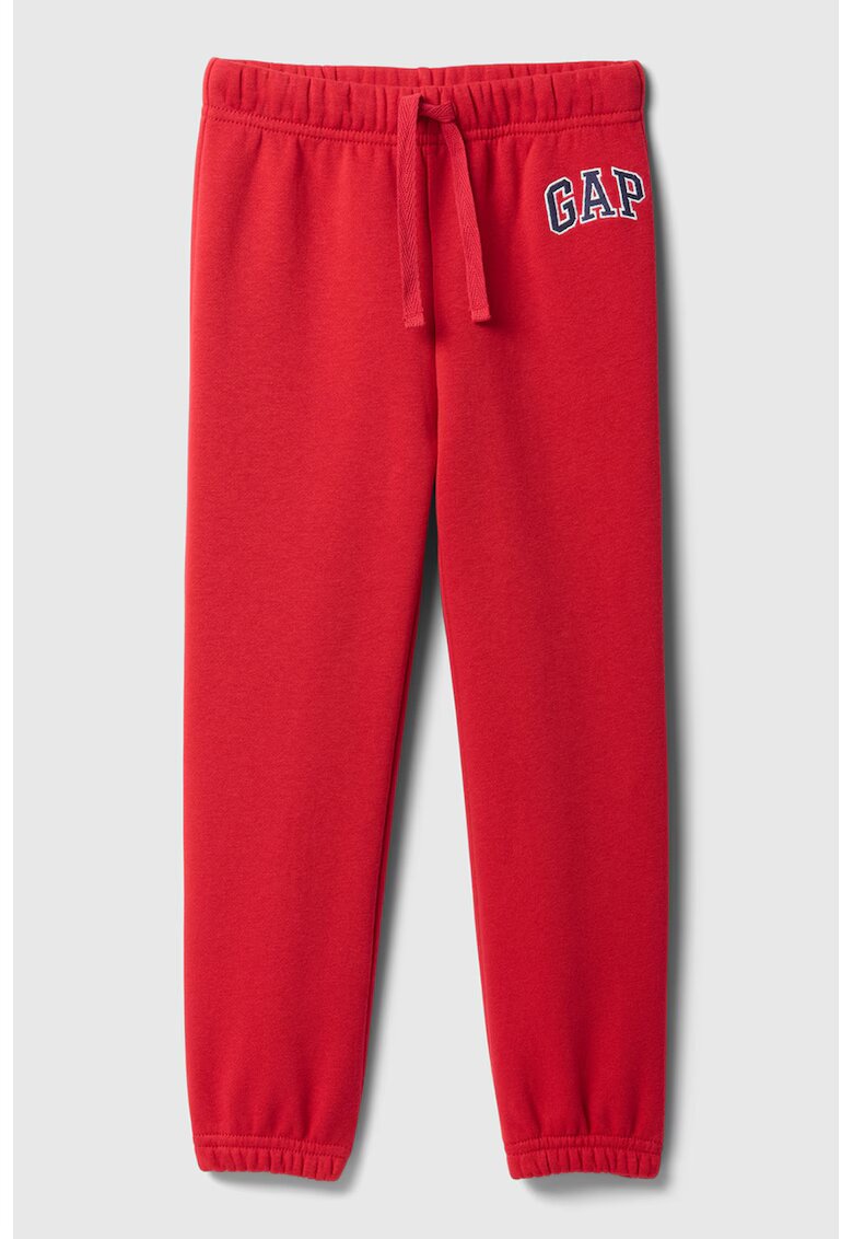Gap Pantaloni de trening cu logo si snur in talie - Rosu