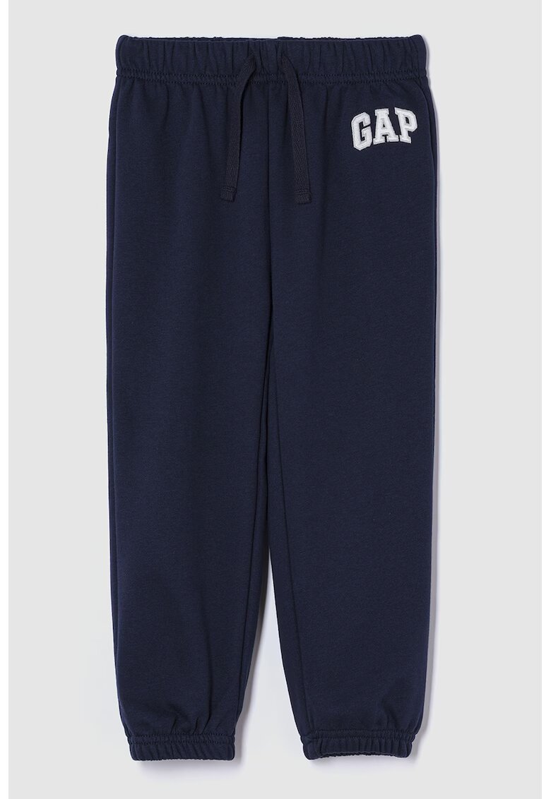 Gap Pantaloni de trening din amestec de bumbac cu logo - Bleumarin