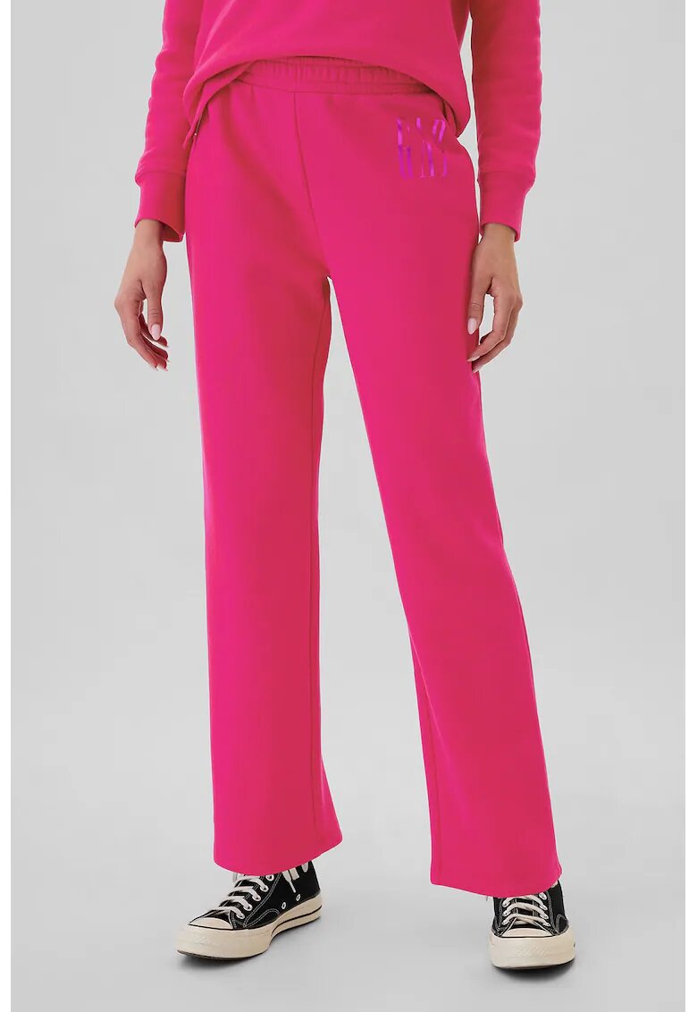 Gap Pantaloni de trneing cu talie elastica - Fucsia