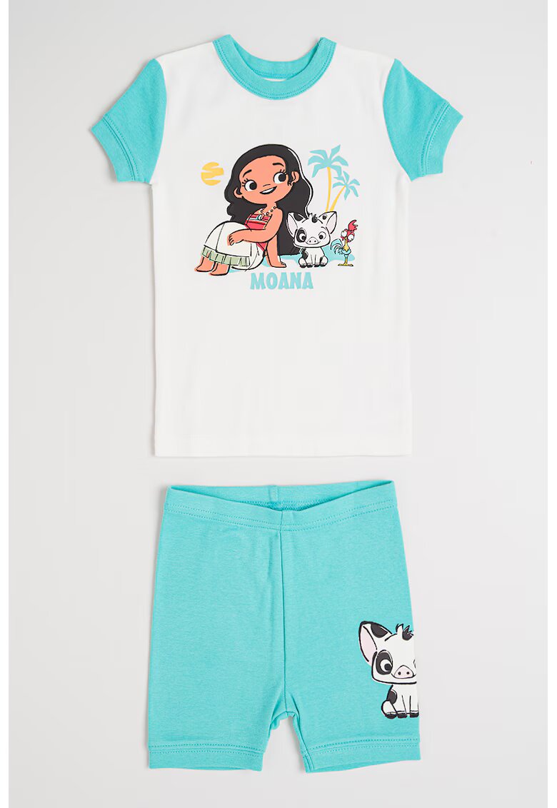 Gap Pijama scurta cu Moana - Alb/Rosu stins/Verde persan