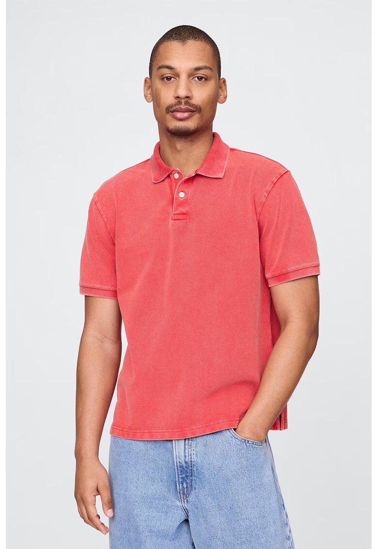 Gap Tricou polo cu model uni - Rosu