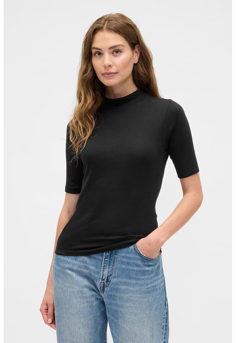 Gap Tricou slim fit din amestec de modal - Negru