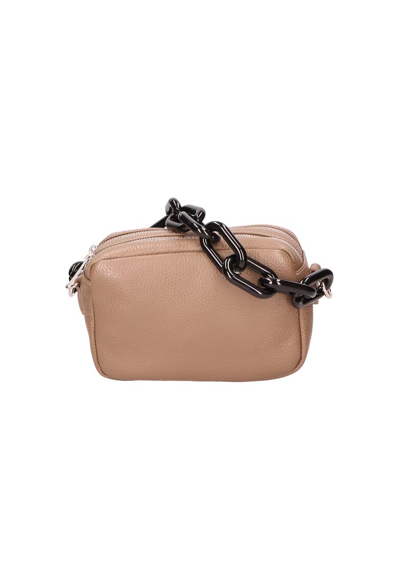 Gave Lux Geanta crossbody de piele cu maner lant - Maro taupe