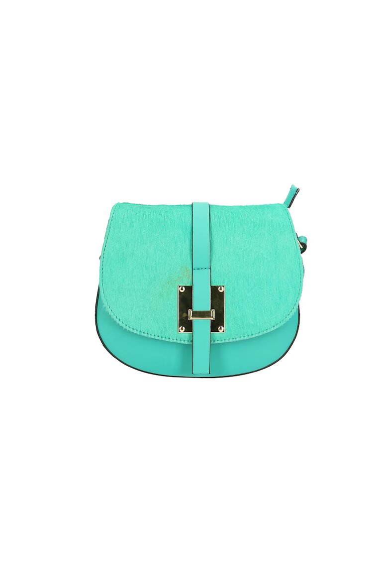 Gave Lux Geanta crossbody de piele - Turcoaz