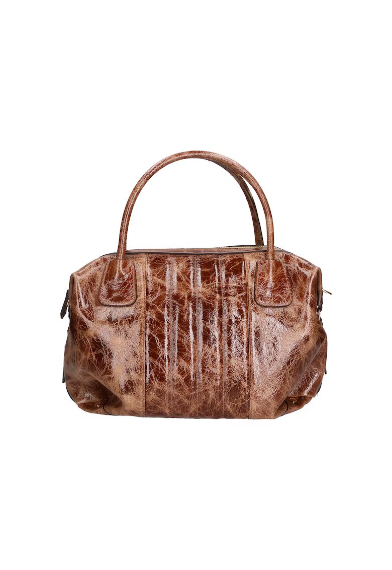 Gave Lux Geanta de piele cu maner si bareta detasabila - Maro cognac
