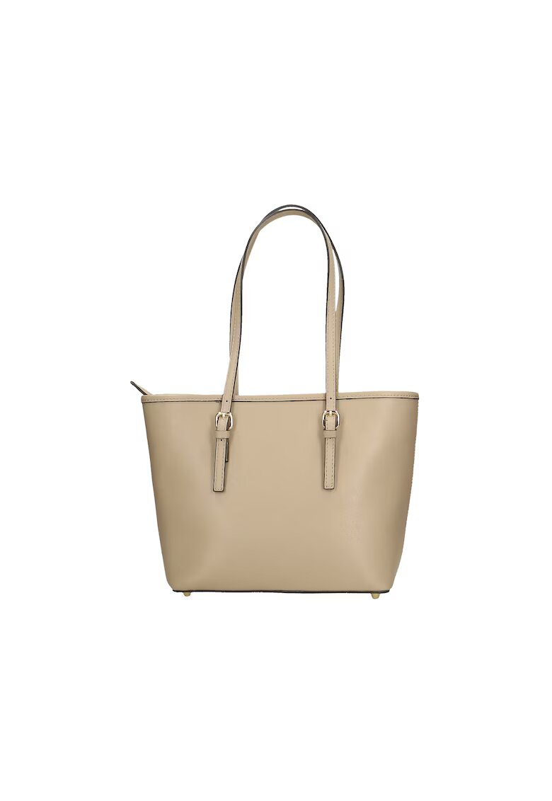 Gave Lux Geanta tote din piele saffiano - Maro taupe