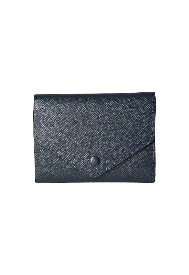 Gave Lux Portofel de piele cu clapa si aspect texturat 25577 - Albastru