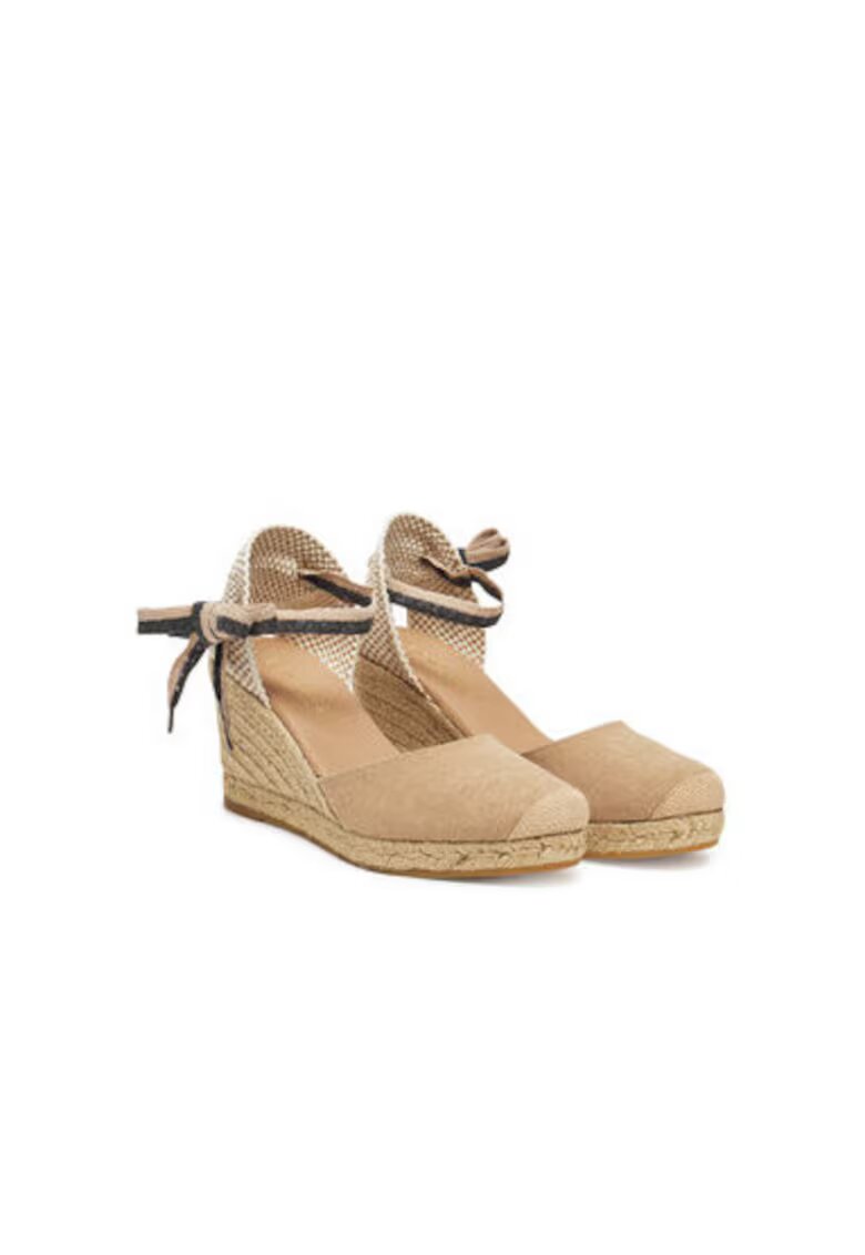 Genuins Espadrile dama G105908 - Textil - Bej