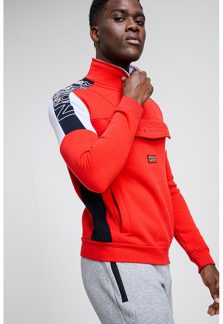 Geo Norway Bluza de trening cu logo Fagostino - Rosu/Alb/Negru