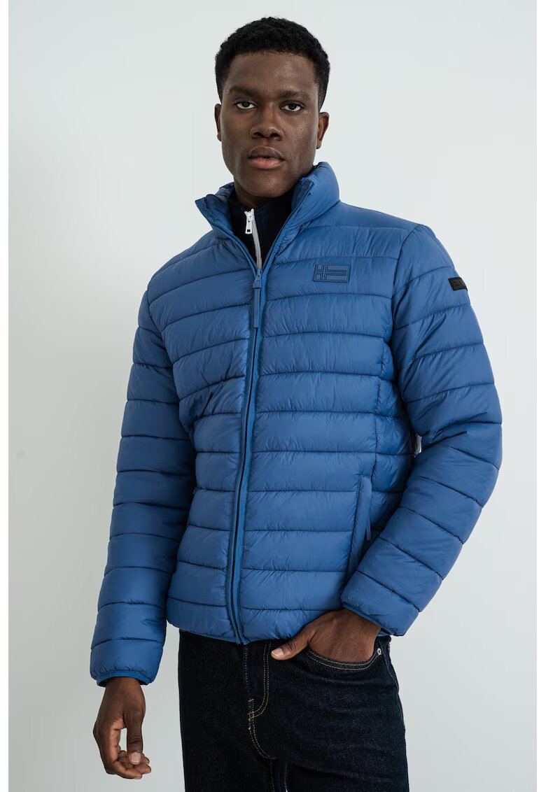 Geographical Norway Geaca matlasata Amichoko - Albastru pastel