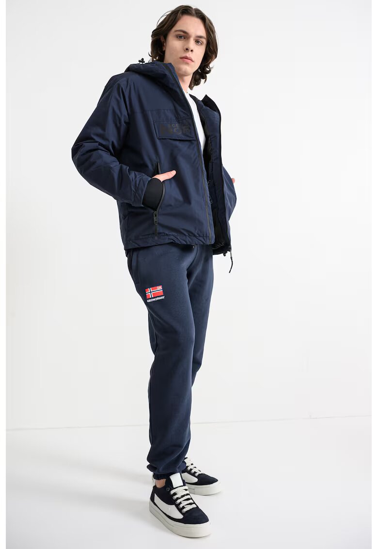 Geographical Norway Pantaloni de trening din amestec de bumbac Maracana - Rosu/Alb/Bleumarin