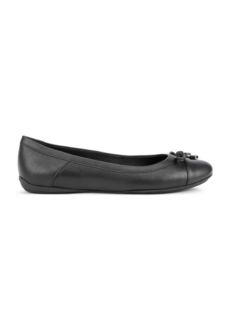 Geox Balerini de piele si piele ecologica - Negru