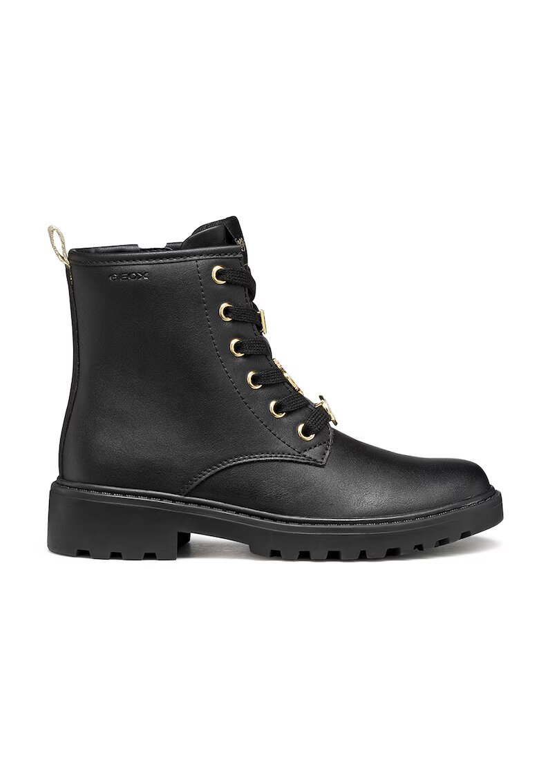 Geox Bocanci de piele ecologica - Negru