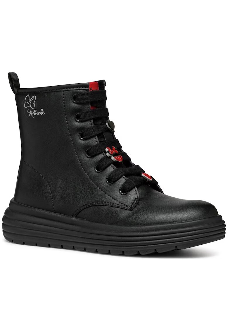 Geox Ghete fete J46ETC 000BC C9999 - Sintetic - Negru