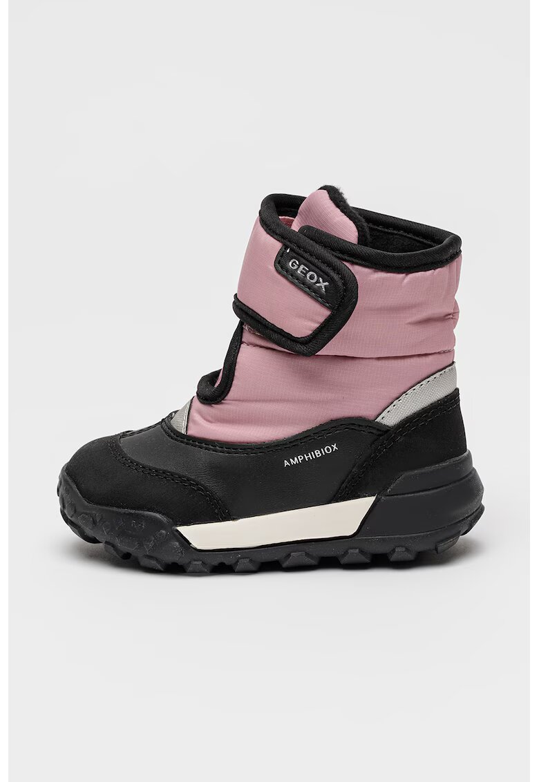 Geox Ghete impermeabile cu velcro - Negru/Roz