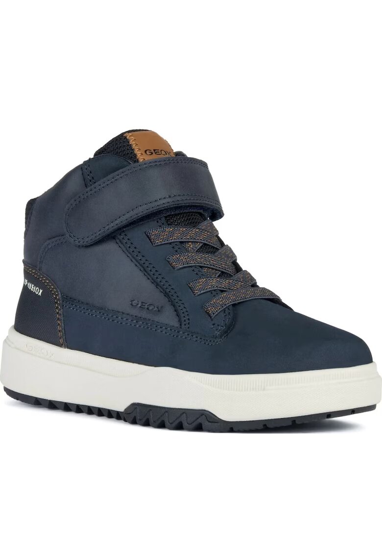 Geox Ghete sport baieti piele naturala/poliuretan/poliester - bleumarin -