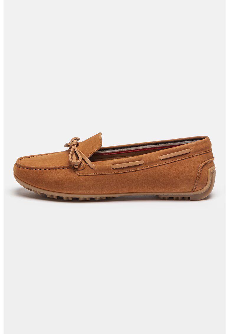 Geox Mocasini din piele Kosmopolis - Caramel