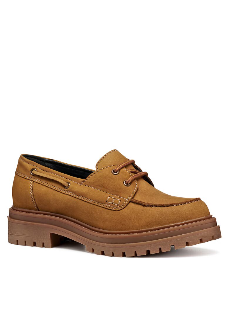 Geox Mocasini Lion D Iridea - piele naturala - Maro