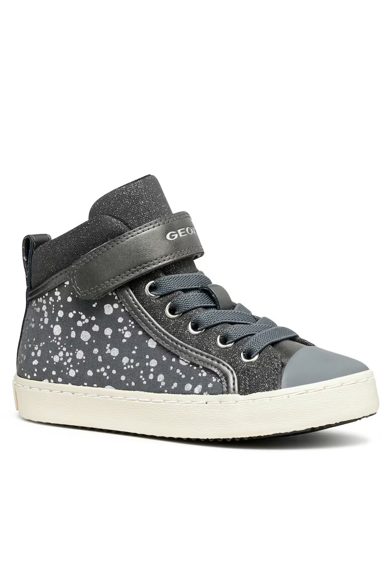 Geox Pantofi copii - J Kalispera - gri inchis - material textil