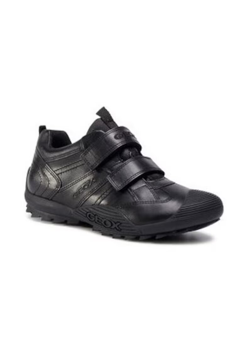 Geox Pantofi sport barbati 206977007 - Piele naturala - Negru - Negru