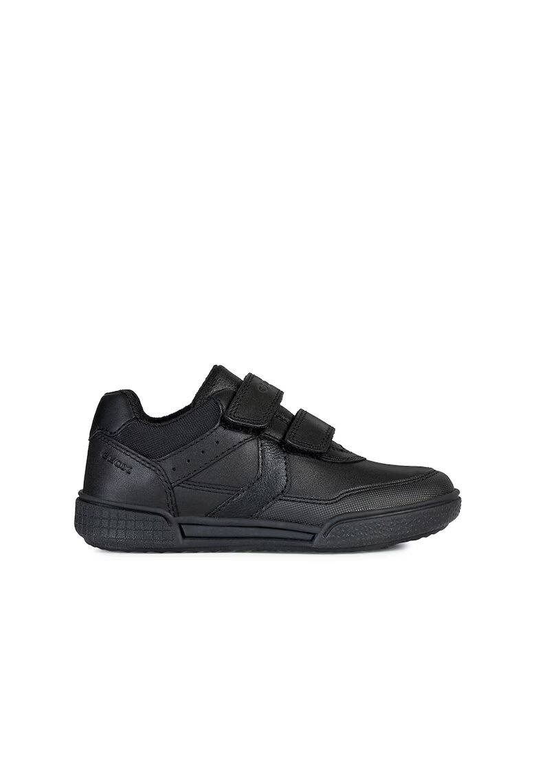 Geox Pantofi sport cu velcro si garnituri de piele - Negru