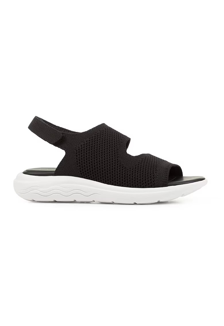 Geox Sandale tricotate cu inchidere velcro - Negru