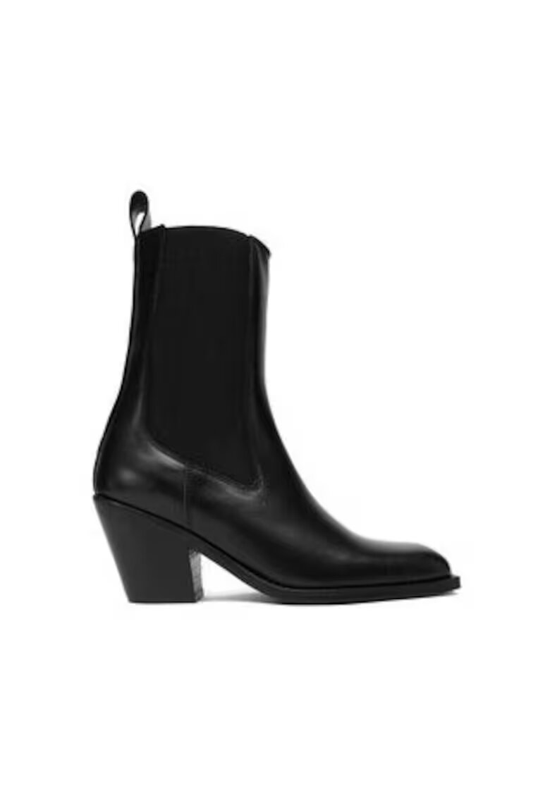 Gino Rossi Botine pentru dama - piele naturala - Negru