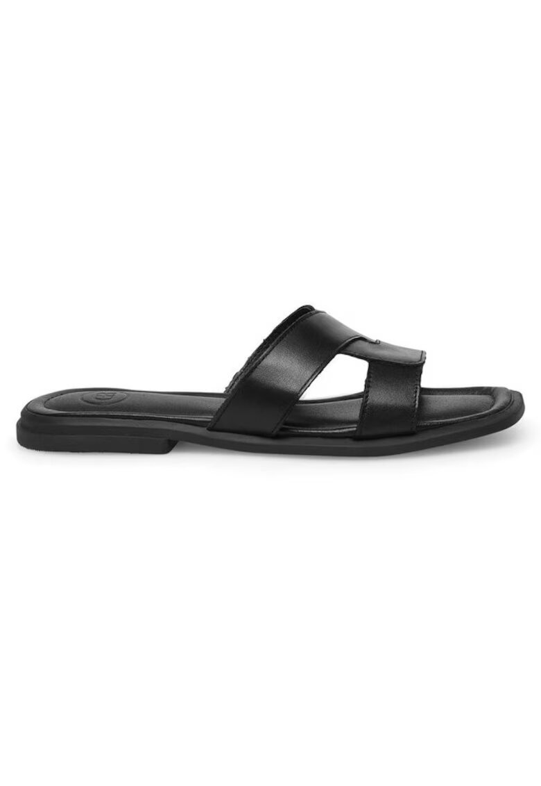 Gino Rossi Sandale și slapi din piele naturală - Negru