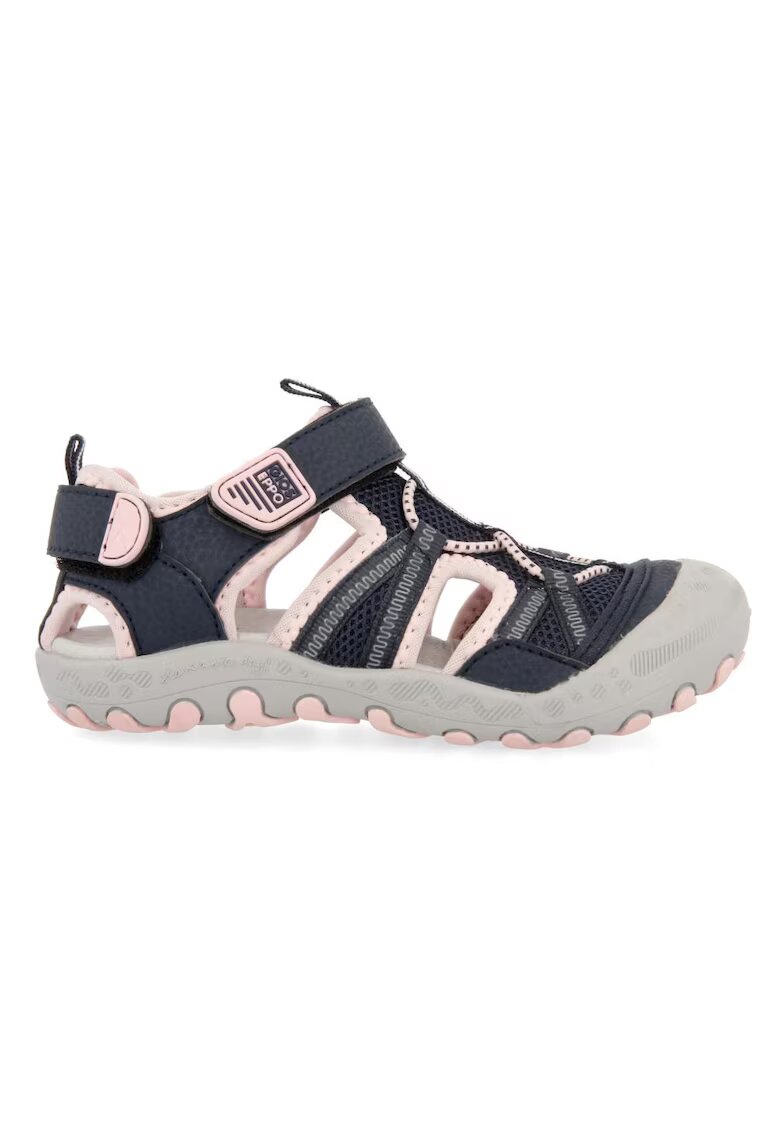 Gioseppo Sandale cu velcro si decupaje Mazatlan 27603 - Roz pal/Bleumarin