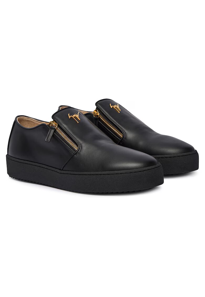 Giuseppe Zanotti Tenisi piele naturala - negru - Negru