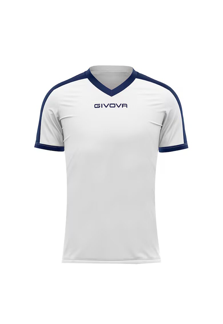 Givova Tricou sport copii Revolution - Alb / Bleumarin - 110-122 CM