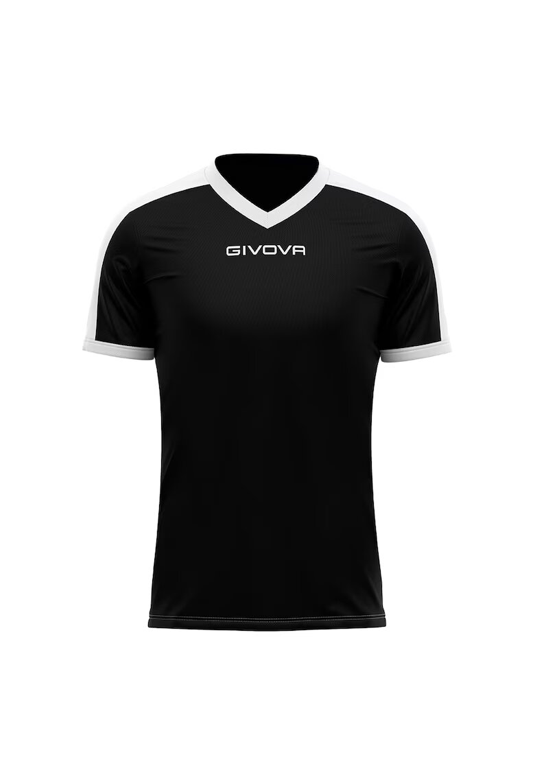 Givova Tricou sport copii Revolution - Negru / Alb - 110-122 CM