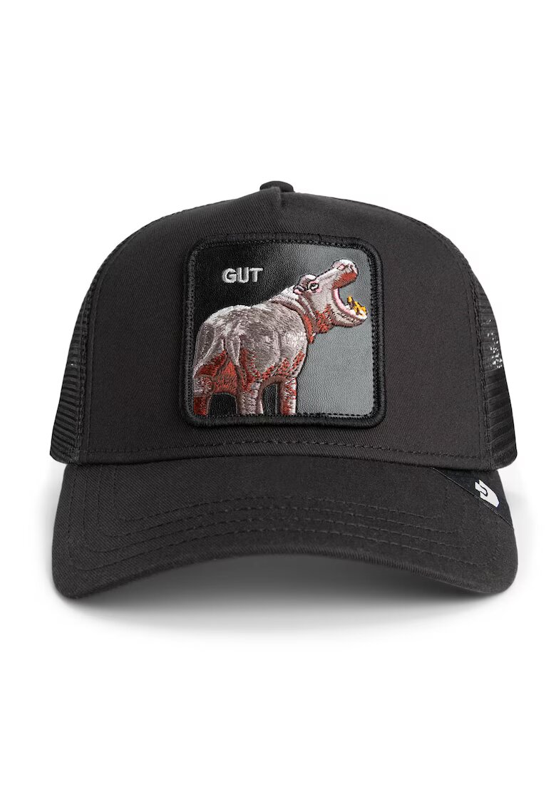 Goorin Bros. Sapca trucker unisex cu aplicatie frontala - Maro cognac/Negru