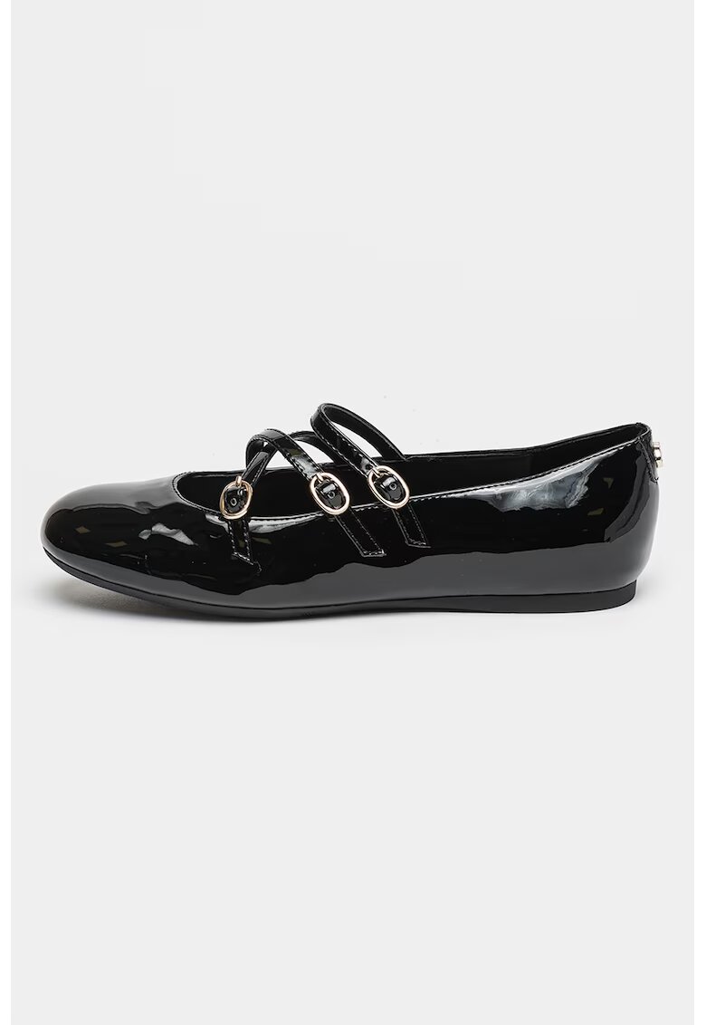 Guess Balerini de piele ecologica cu catarama Kaldra - Negru