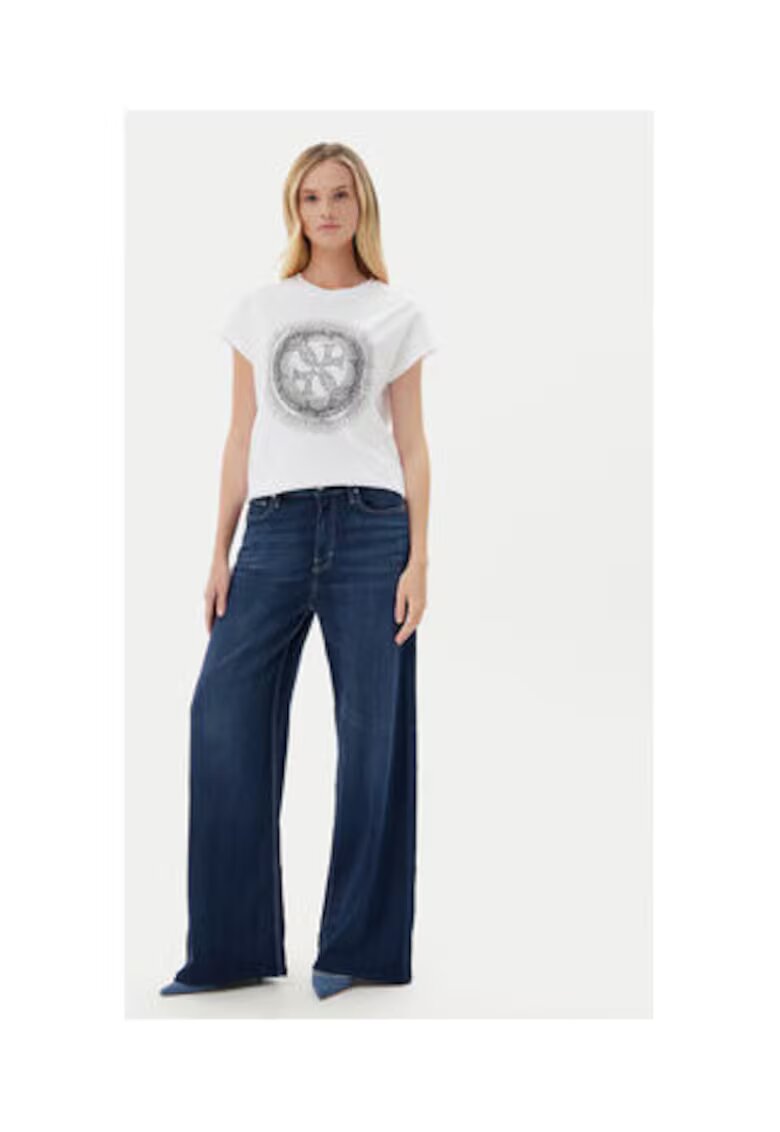 Guess Blugi cu model uni si croiala lejera