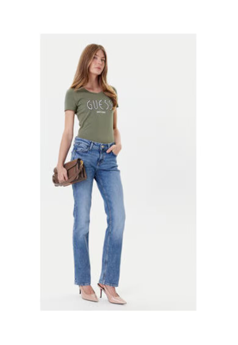 Guess Blugi din bumbac regular fit