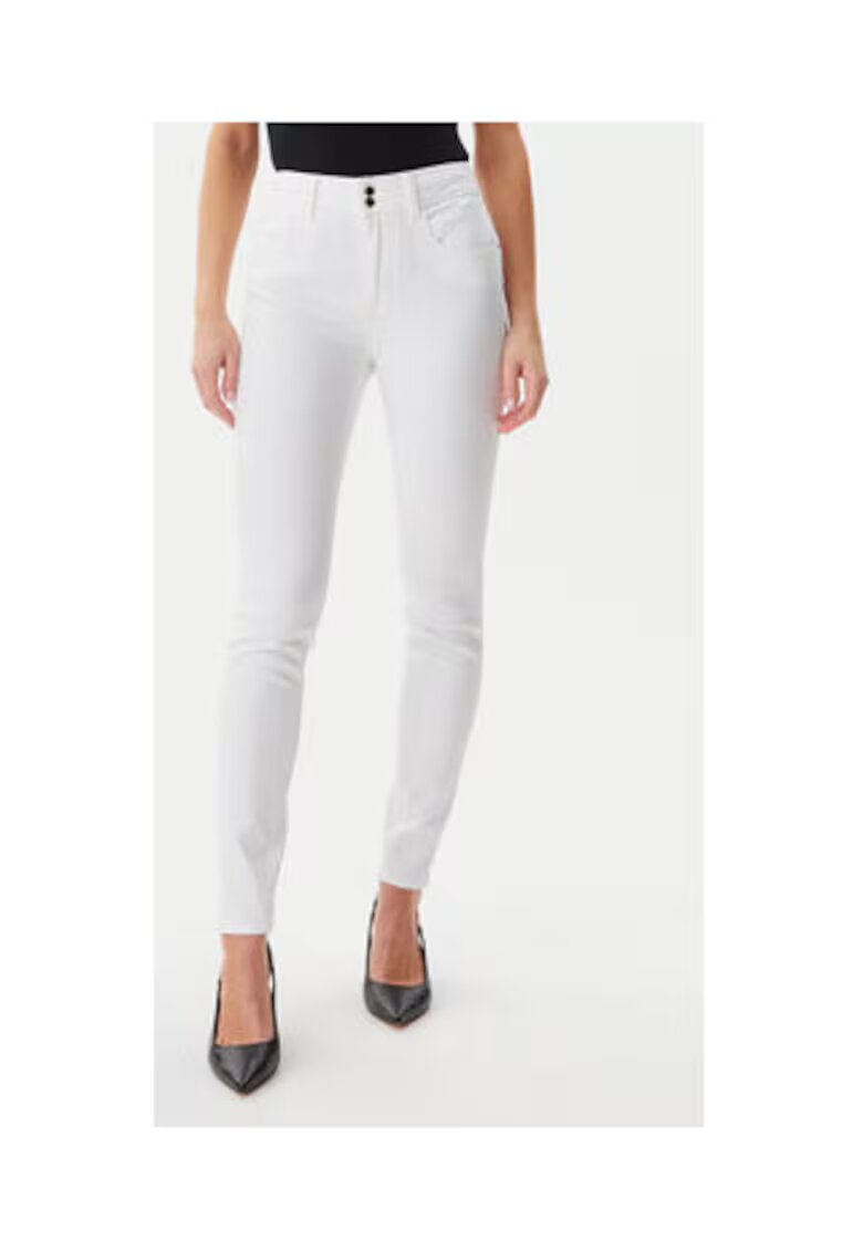 Guess Blugi skinny cu talie medie