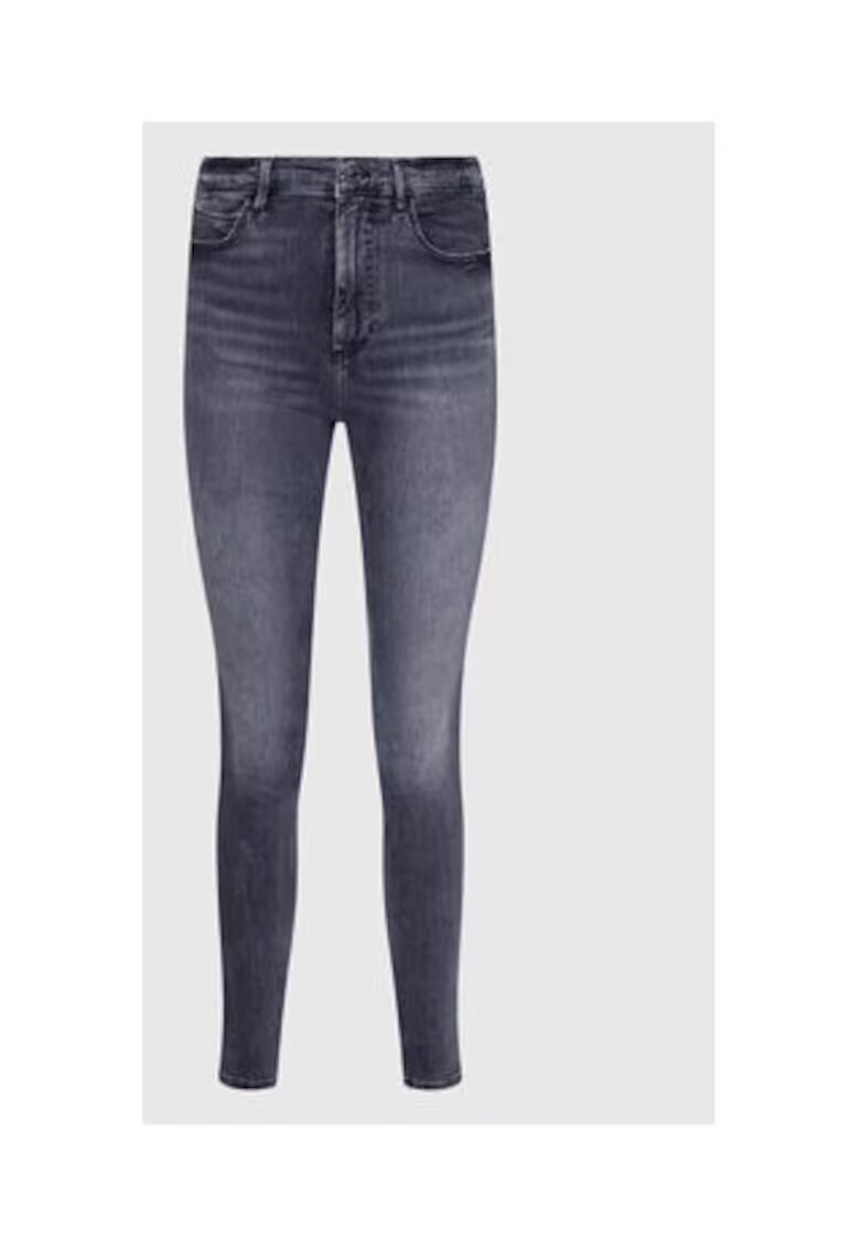 Guess Blugi skinny uni cu talie inalta
