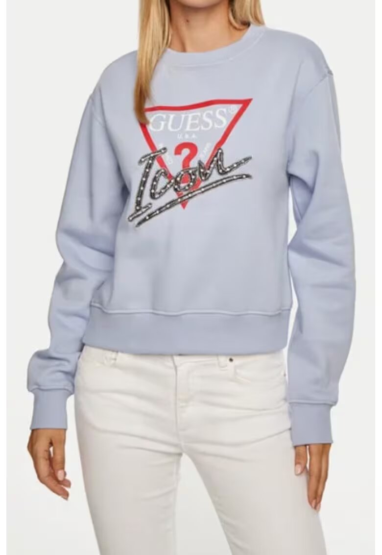 Guess Bluza Albastru - Albastru