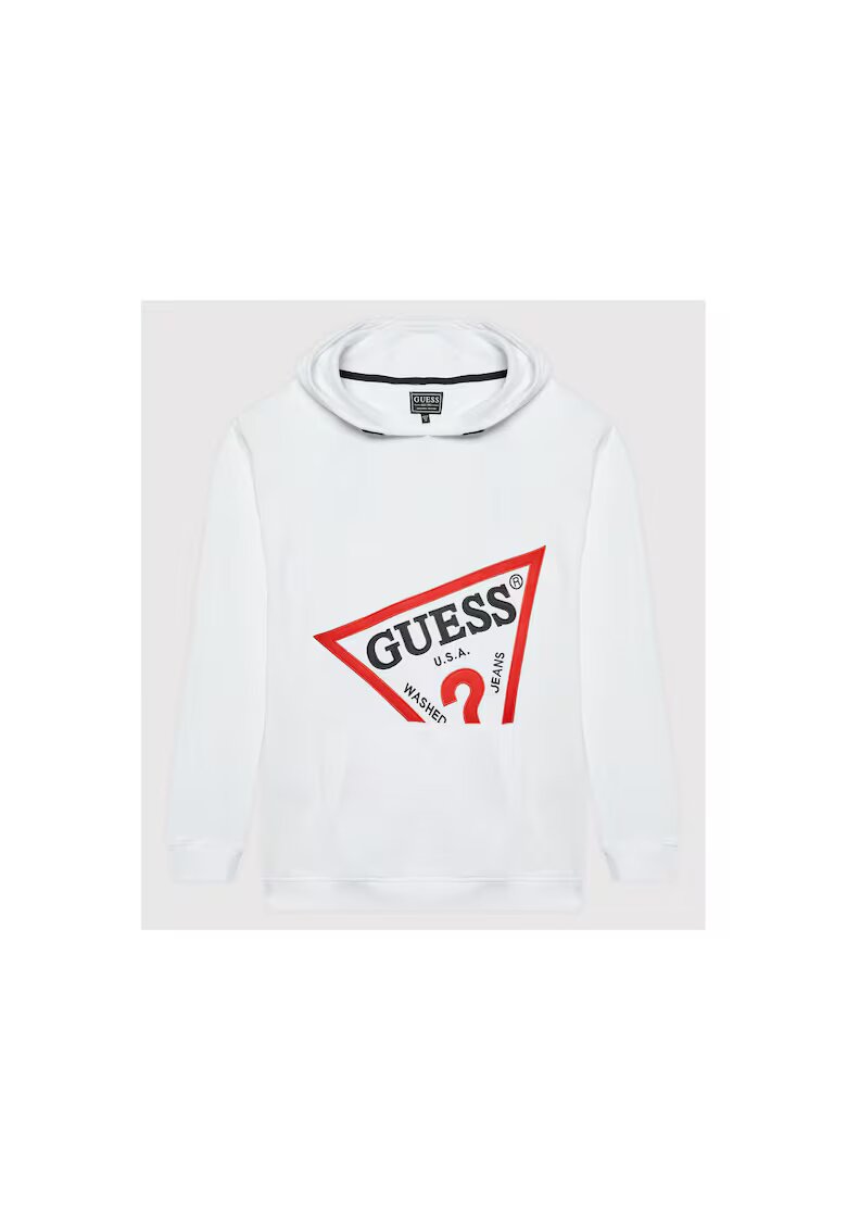 Guess Bluza copii - Bumbac - Alb - Alb