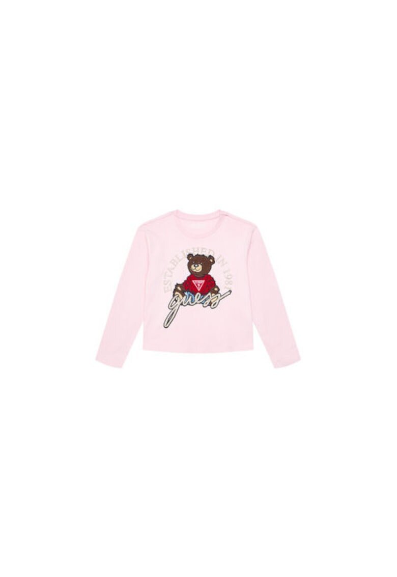 Guess Bluza cu imprimeu grafic din bumbac organic