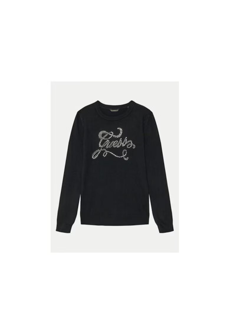 Guess Bluza cu logo cu cristale