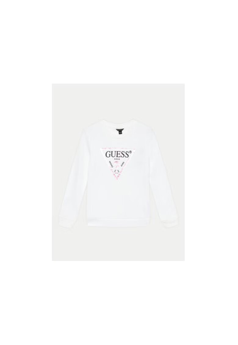 Guess Bluza cu logo din bumbac