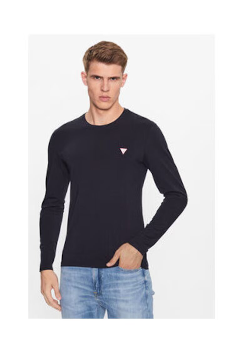 Guess Bluza cu maneca lunga si decolteu rotund -