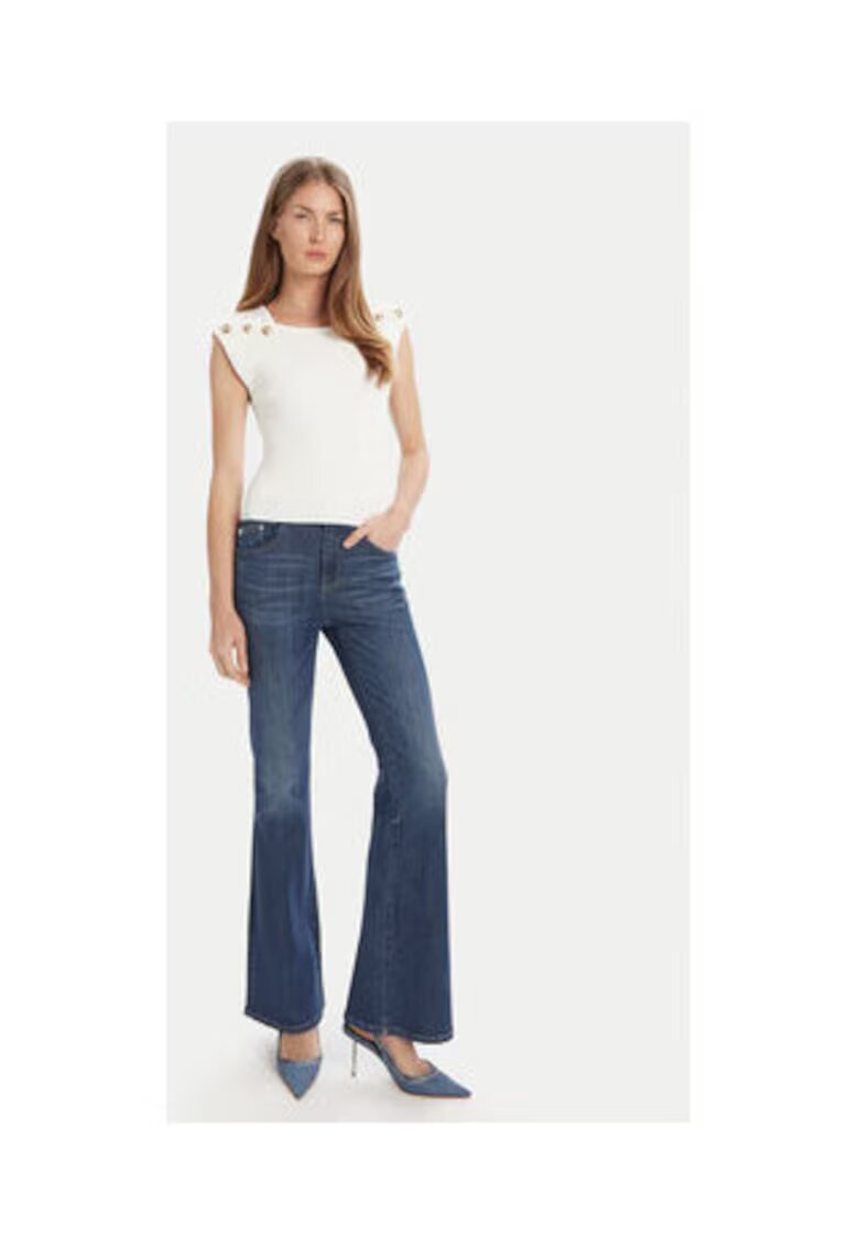 Guess Bluza cu nasturi decorativi