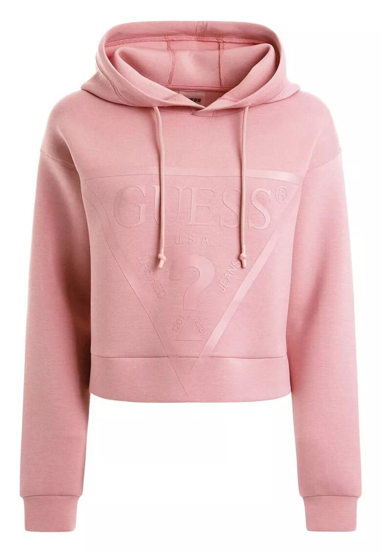 Guess Bluza dama Bumbac - Roz - Roz