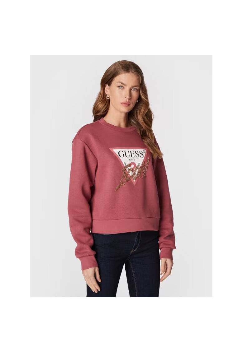 Guess Bluza de trening dama - 951576 - Roz - Bumbac