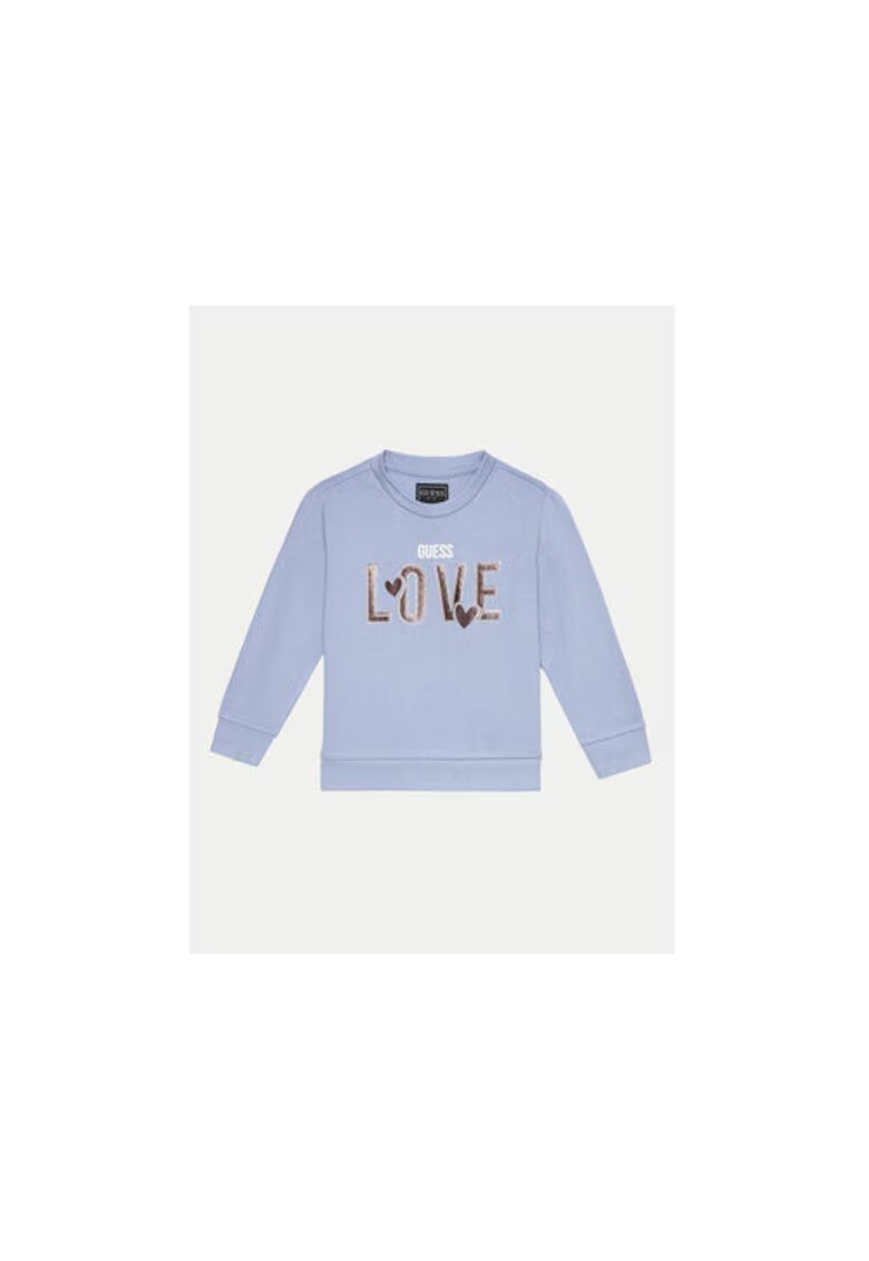 Guess Bluza din bumbac cu print logo